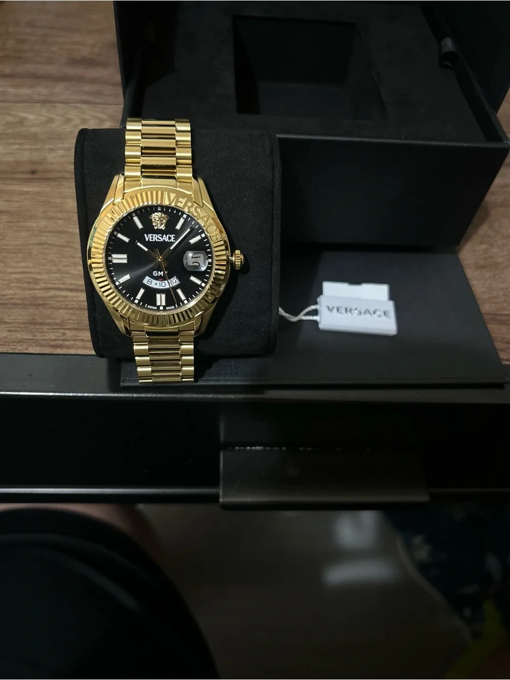 Versace Men’s Chrono Master Gold Watch